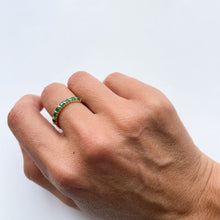 Load image into Gallery viewer, 9kt Gold Bold Emerald Ring