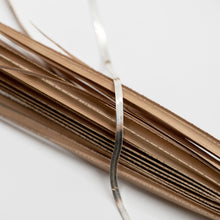 Load image into Gallery viewer, Silver herringbone necklace