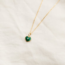 Load image into Gallery viewer, Malachite Heart Charm