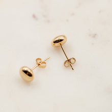 Load image into Gallery viewer, 9kt Gold Pebble Stud Earrings