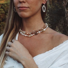 Load image into Gallery viewer, The Serenity gemstone and pearl necklace