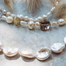 Load image into Gallery viewer, The Serenity gemstone and pearl necklace