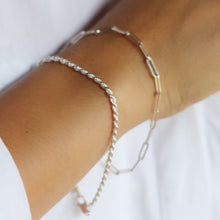 Load image into Gallery viewer, Silver Paperclip Bracelet