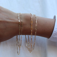 Load image into Gallery viewer, 9kt gold Paperclip Chain