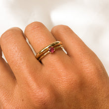 Load image into Gallery viewer, Ruby stacking ring