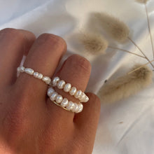 Load image into Gallery viewer, Infinity freshwater pearl ring