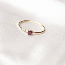 Load image into Gallery viewer, Ruby stacking ring
