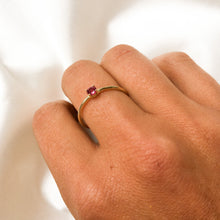 Load image into Gallery viewer, Ruby stacking ring