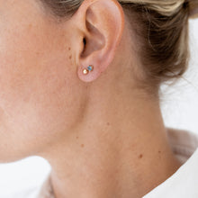 Load image into Gallery viewer, 9kt Gold and Topaz Studs
