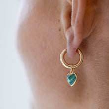 Load image into Gallery viewer, Malachite Heart Charm
