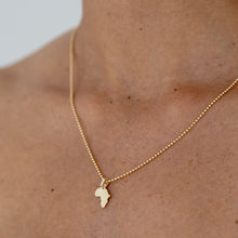 Load image into Gallery viewer, 9kt Gold Africa Pendant
