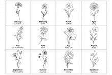 Load image into Gallery viewer, Birth Flower Pendant Necklace
