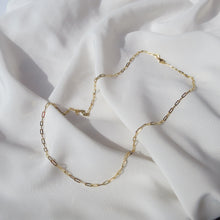 Load image into Gallery viewer, 9kt Gold Mini Paperclip Necklace
