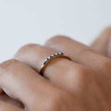 Load image into Gallery viewer, 9kt gold Petite Sapphire Stacking Ring
