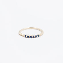 Load image into Gallery viewer, 9kt gold Petite Sapphire Stacking Ring
