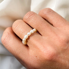Load image into Gallery viewer, Infinity Freshwater Pearl Ring
