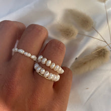 Load image into Gallery viewer, Infinity freshwater pearl ring
